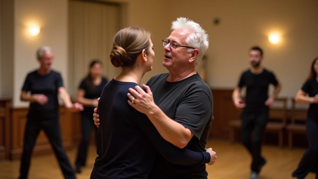 Dance instructor teaching a kizomba class in Kilkenny