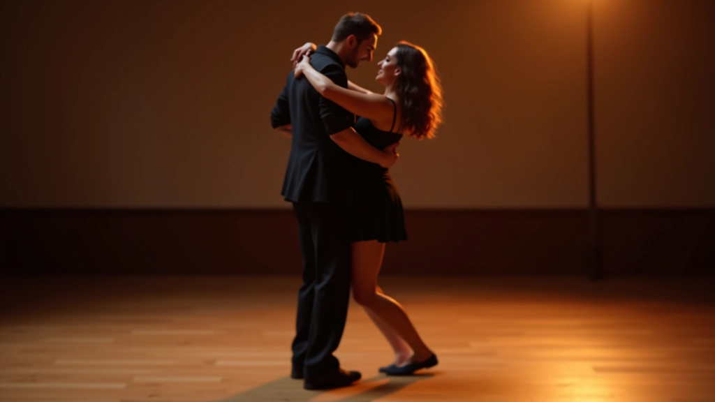Close-up of dancers' feet during kizomba, showing grounded footwork and body connection